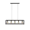 Hanglampen< Hanglamp Eric Zwart - 5 x E27 - 120 cm breed