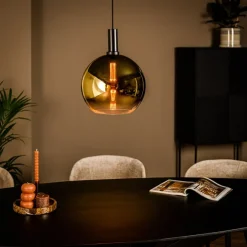 Hanglampen< Hanglamp Galant Goud - E27 - Ø 30 cm