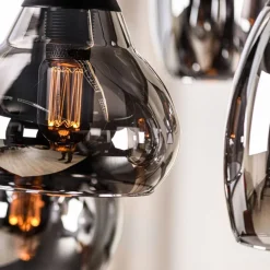 Hanglampen< Hanglamp Oriel Zwart - 6 x E27 - Ø 45 cm