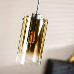 Hanglampen< Hanglamp Yvet Goud - 4 x E27 - 120 cm breed