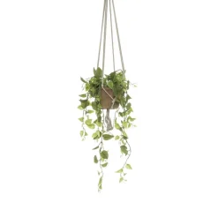 Kunstplanten & Bloemen< Hangplant Philodendron Groen - 90 cm hoog
