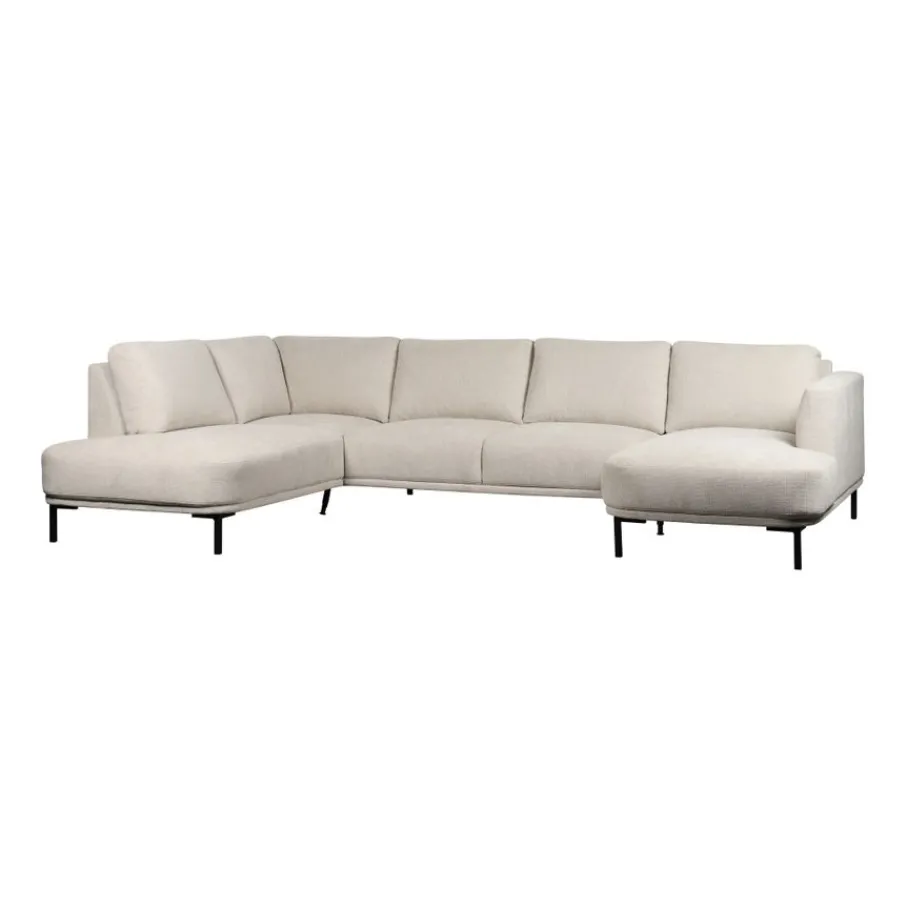 U-Banken< Hoekbank Andelst Divan Links Beige