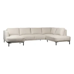 U-Banken< Hoekbank Andelst Divan Rechts Beige