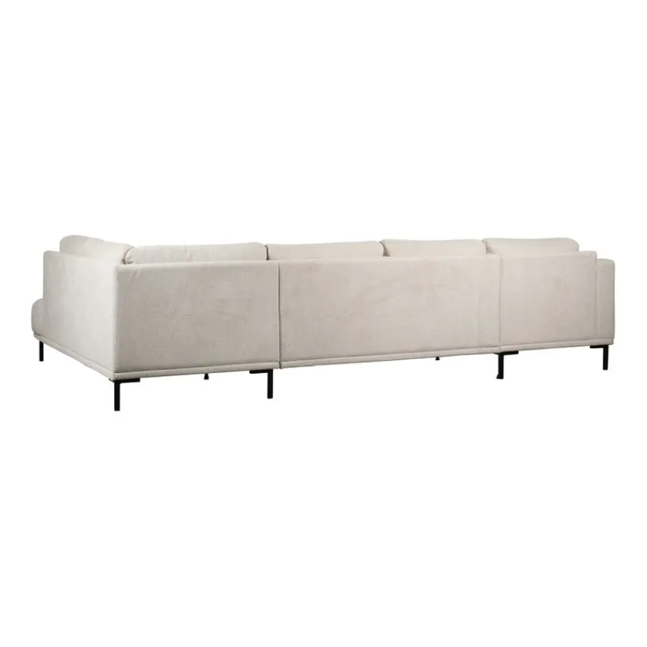 U-Banken< Hoekbank Andelst Divan Rechts Beige