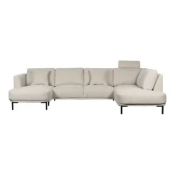 U-Banken< Hoekbank Andelst Divan Rechts Beige