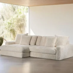 Hoekbanken< Hoekbank Brem Rechts Beige