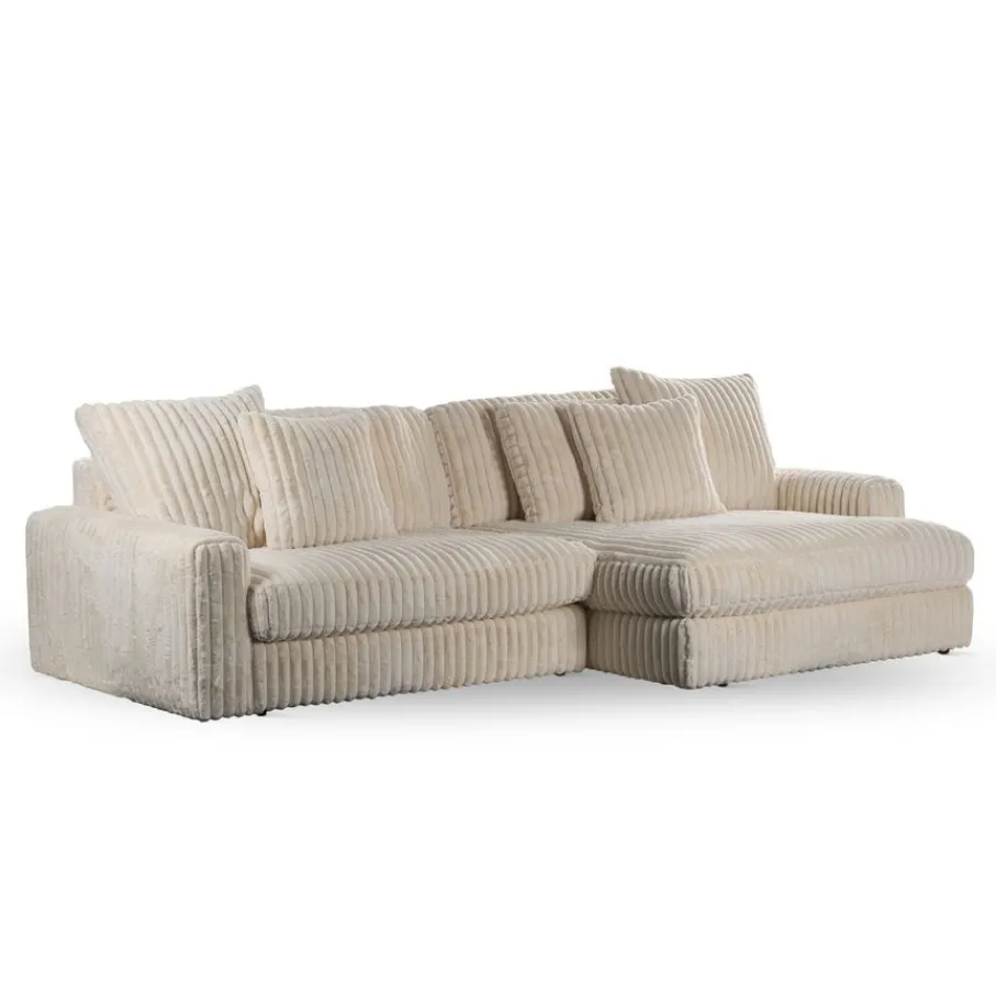 Hoekbanken< Hoekbank Brem Rechts Beige