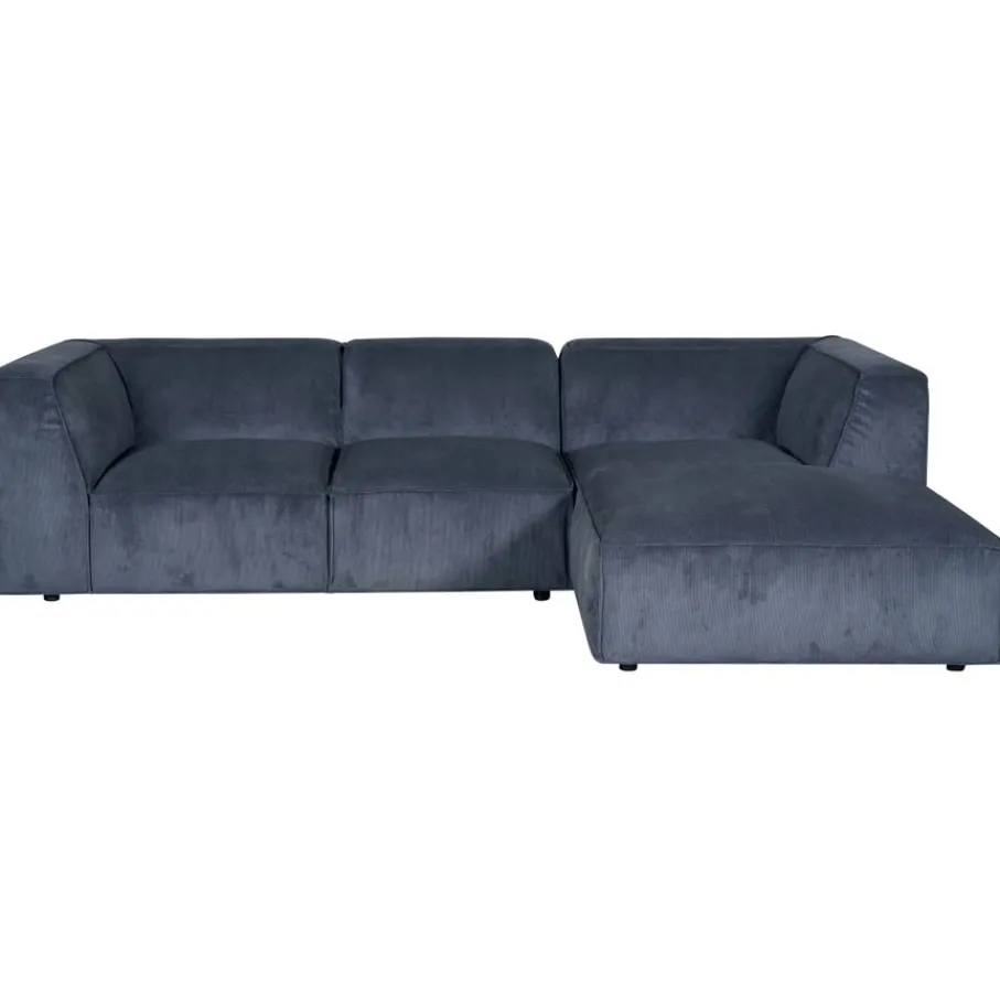 Modulaire Banken|Hoekbanken< Hoekbank Dundee Rechts Blauw