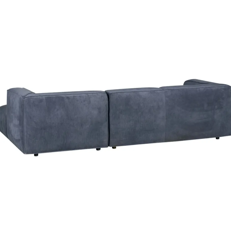 Modulaire Banken|Hoekbanken< Hoekbank Dundee Rechts Blauw