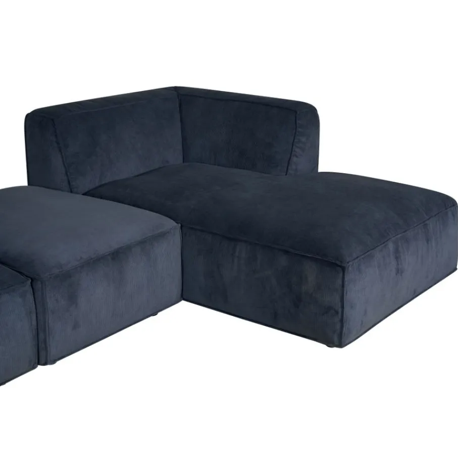 Modulaire Banken|Hoekbanken< Hoekbank Dundee Rechts Blauw