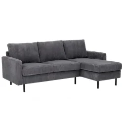 Hoekbanken< Hoekbank Garret Links & Rechts Antraciet