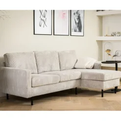 Hoekbanken< Hoekbank Garret Links & Rechts Beige