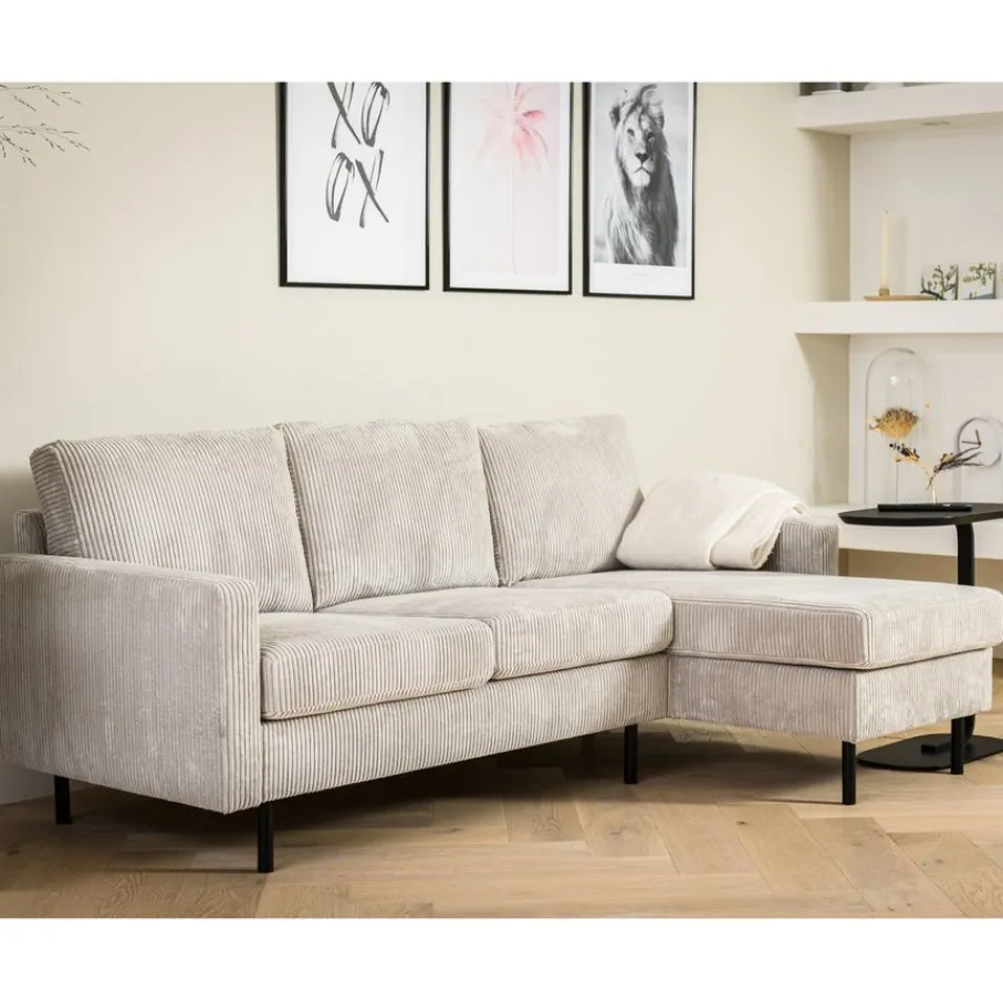 Hoekbanken< Hoekbank Garret Links & Rechts Beige