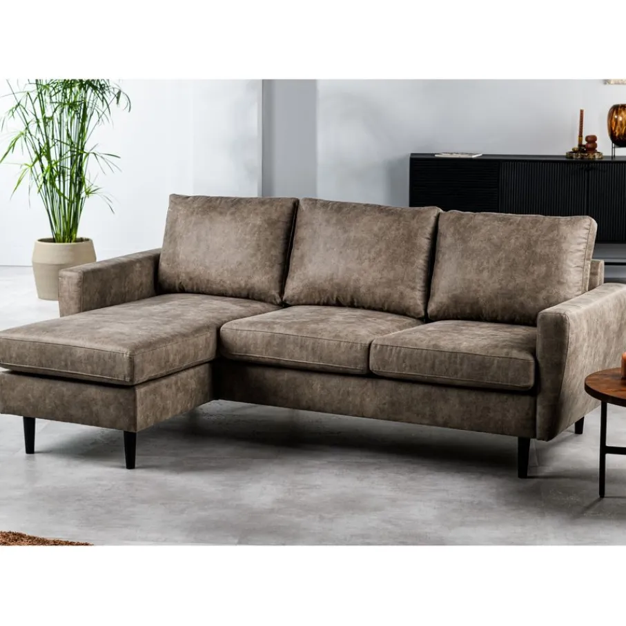 Hoekbanken< Hoekbank Kinslee Links & Rechts Taupe
