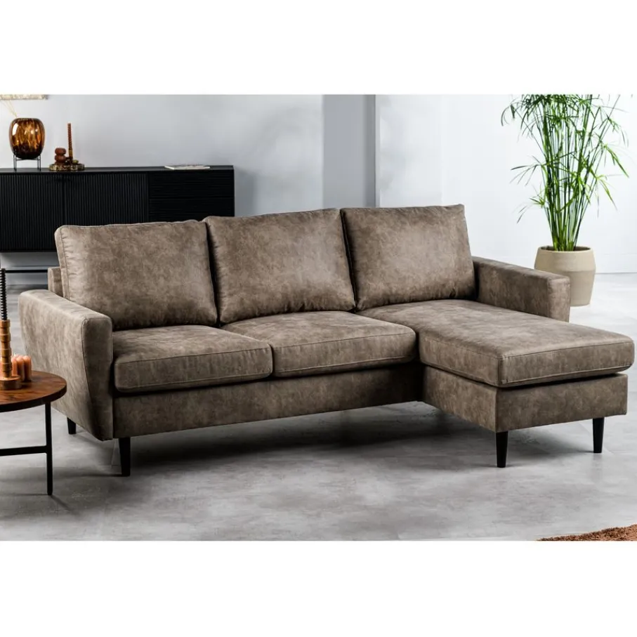 Hoekbanken< Hoekbank Kinslee Links & Rechts Taupe