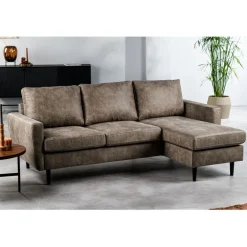Hoekbanken< Hoekbank Kinslee Links & Rechts Taupe
