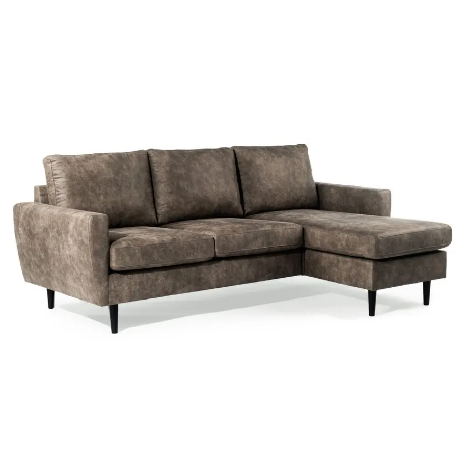Hoekbanken< Hoekbank Kinslee Links & Rechts Taupe
