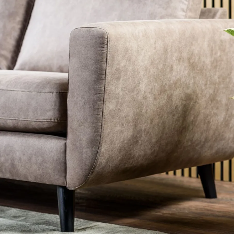 Hoekbanken< Hoekbank Kolton Links & Rechts Taupe