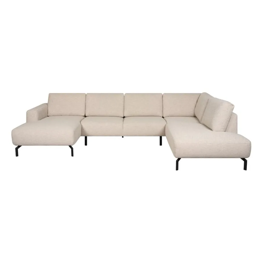 U-Banken< Hoekbank Vibe Divan Rechts Beige