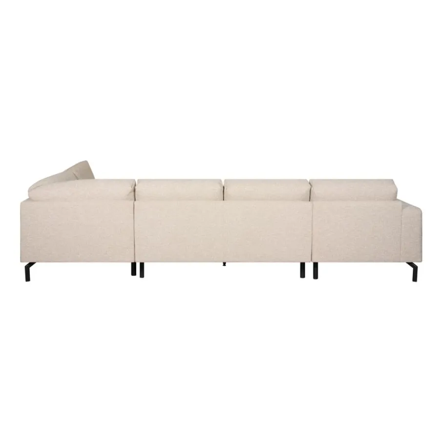 U-Banken< Hoekbank Vibe Divan Rechts Beige