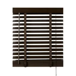 Bruine Jaloezieën< Houten Jaloezie Bruin - 80x130 cm