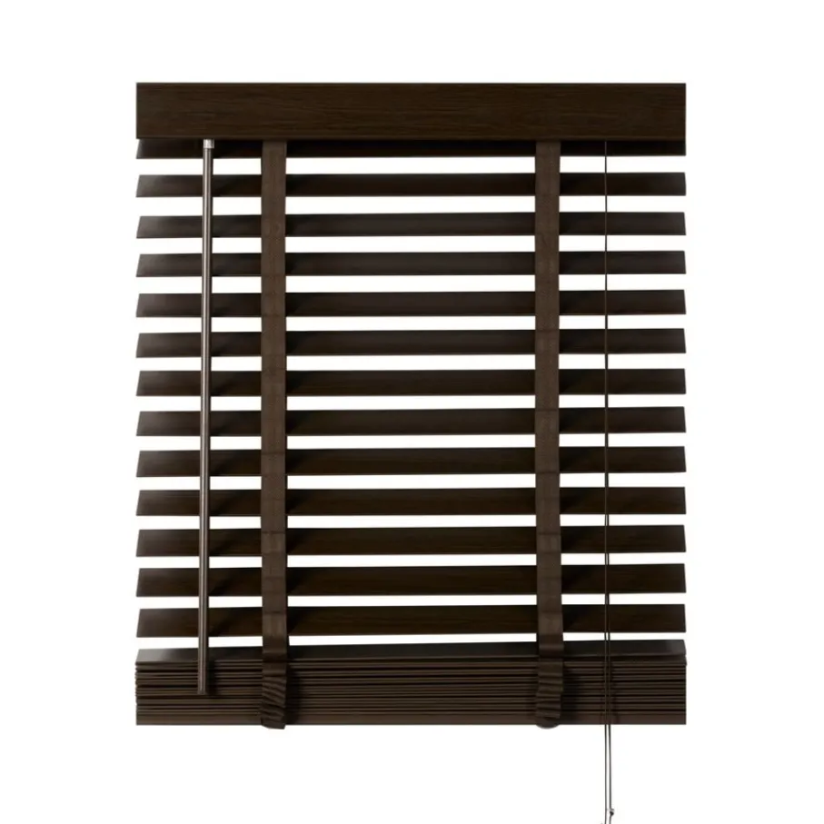 Bruine Jaloezieën< Houten Jaloezie Bruin - 80x130 cm