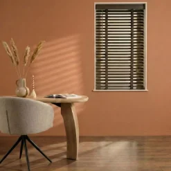Bruine Jaloezieën< Houten Jaloezie Bruin - 80x130 cm