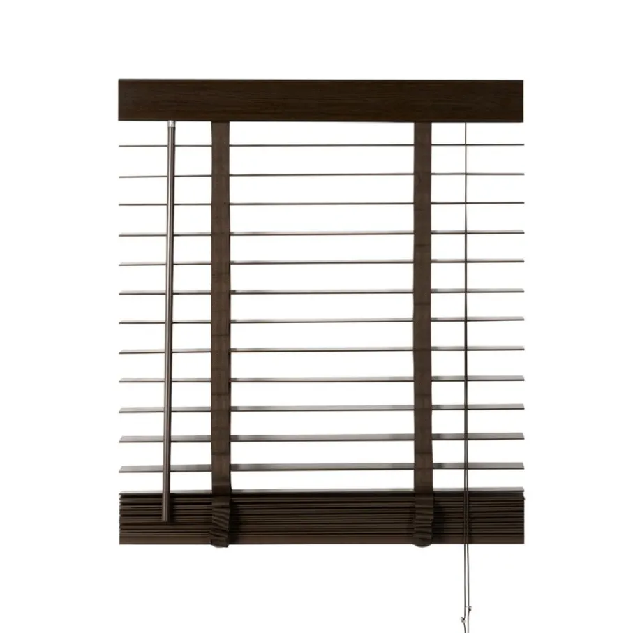 Bruine Jaloezieën< Houten Jaloezie Bruin - 80x130 cm