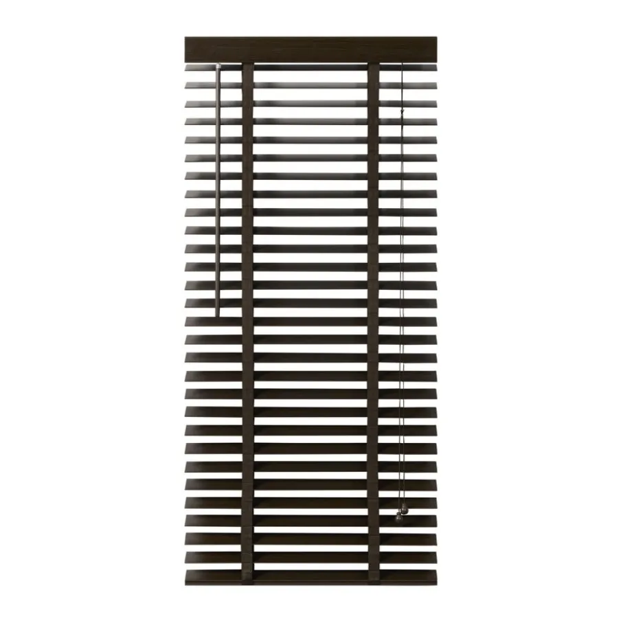 Bruine Jaloezieën< Houten Jaloezie Bruin - 80x130 cm