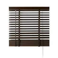 Bruine Jaloezieën< Houten Jaloezie Bruin - 60x210 cm