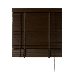 Bruine Jaloezieën< Houten Jaloezie Bruin - 60x210 cm