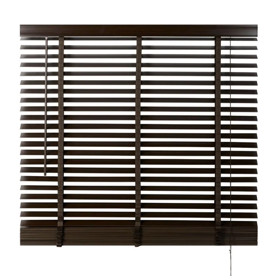 Bruine Jaloezieën< Houten Jaloezie Bruin - 120x210 cm