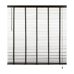 Bruine Jaloezieën< Houten Jaloezie Bruin - 180x210 cm