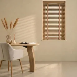 Naturel Jaloezieën< Houten Jaloezie Naturel - 80x130 cm