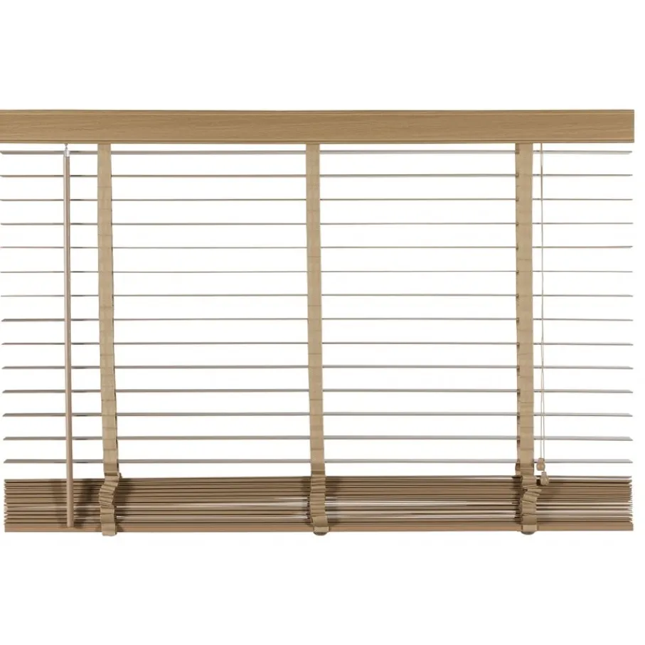 Naturel Jaloezieën< Houten Jaloezie Naturel - 100x210 cm