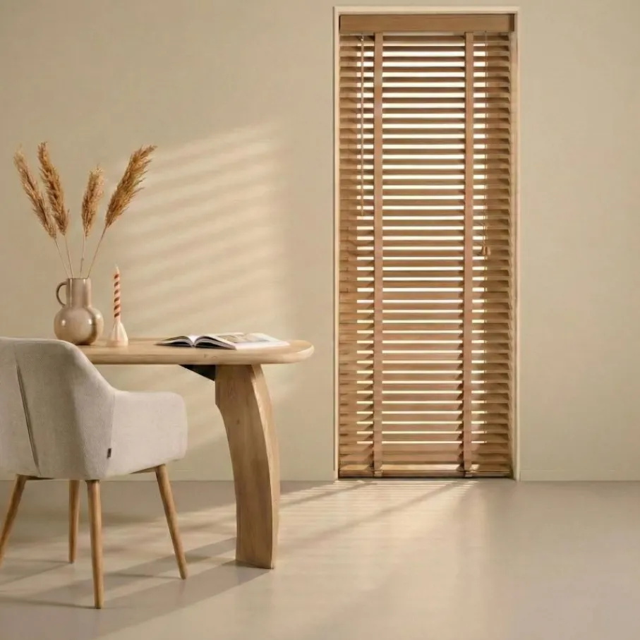 Naturel Jaloezieën< Houten Jaloezie Naturel - 60x210 cm