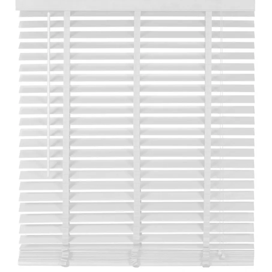Witte Jaloezieën< Houten Jaloezie Wit - 140x180 cm