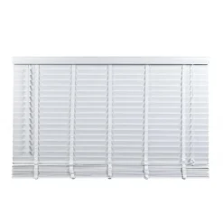 Witte Jaloezieën< Houten Jaloezie Wit - 160x180 cm