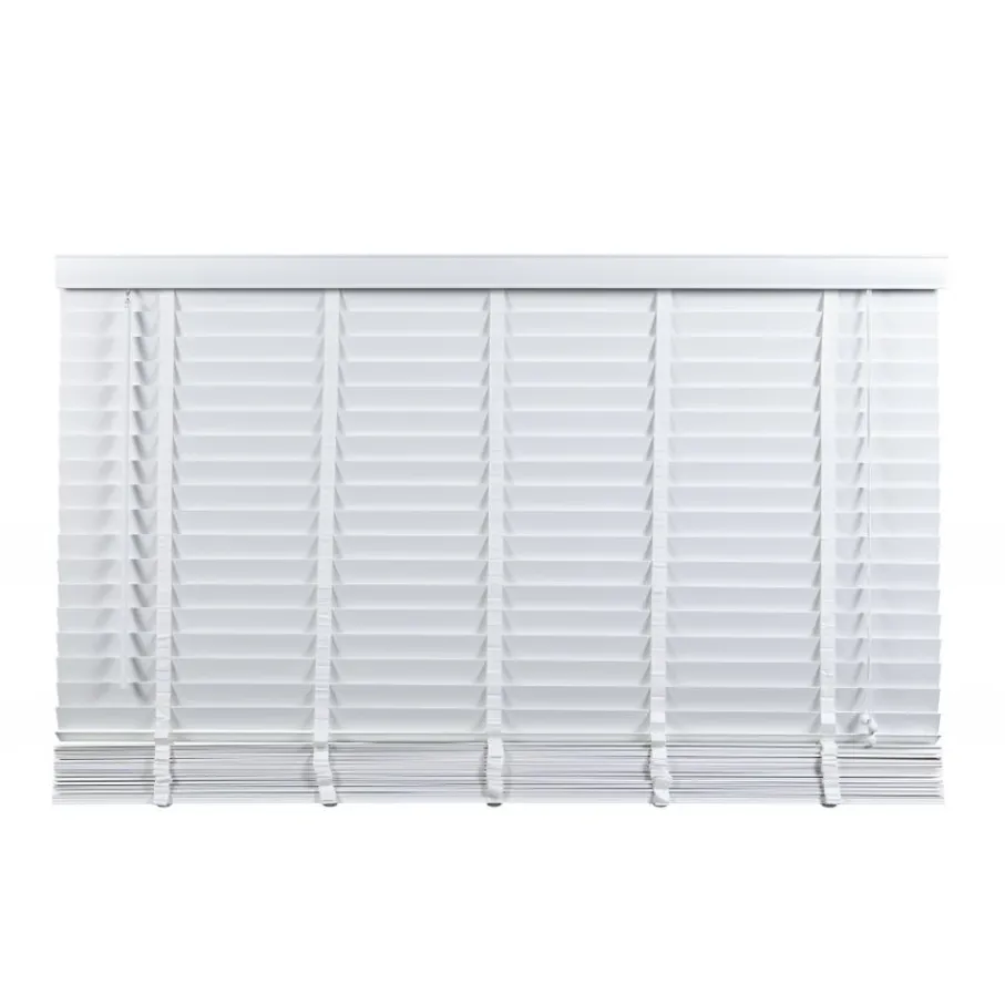 Witte Jaloezieën< Houten Jaloezie Wit - 200x180 cm