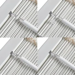 Witte Jaloezieën< Houten Jaloezie Wit - 120x130 cm