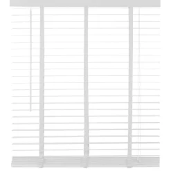 Witte Jaloezieën< Houten Jaloezie Wit - 100x180 cm