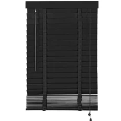 Zwarte Jaloezieën< Houten Jaloezie Zwart - 60x130 cm