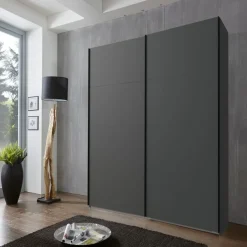 Kledingkasten< Kledingkast Aalst Donkergrijs - 135x210x65 cm