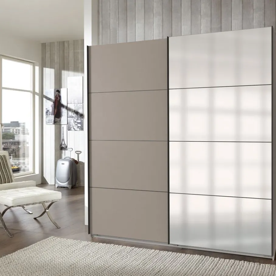 Kledingkasten< Kledingkast Aalst Taupe - 180x210x65 cm
