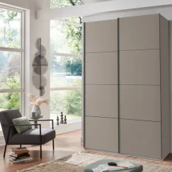 Kledingkasten< Kledingkast Aalst Taupe - 135x210x65 cm