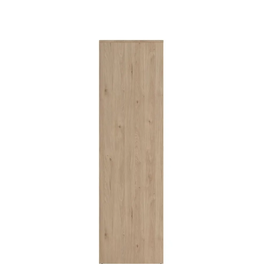 Kledingkasten< Kledingkast Atlanta Eiken / Hoogglans Wit - 197x202x58 cm