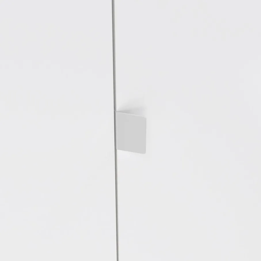 Kledingkasten< Kledingkast Atlanta Eiken / Hoogglans Wit - 197x202x58 cm