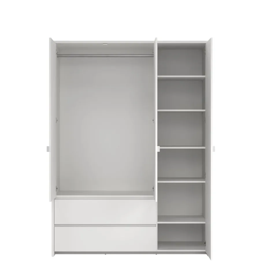 Kledingkasten< Kledingkast Atlanta Wit - 149x202x58 cm