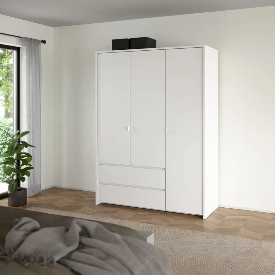 Kledingkasten< Kledingkast Atlanta Wit - 149x202x58 cm