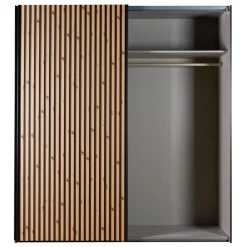 Kledingkasten< Kledingkast Bakel Donkergrijs - 200x216x65 cm